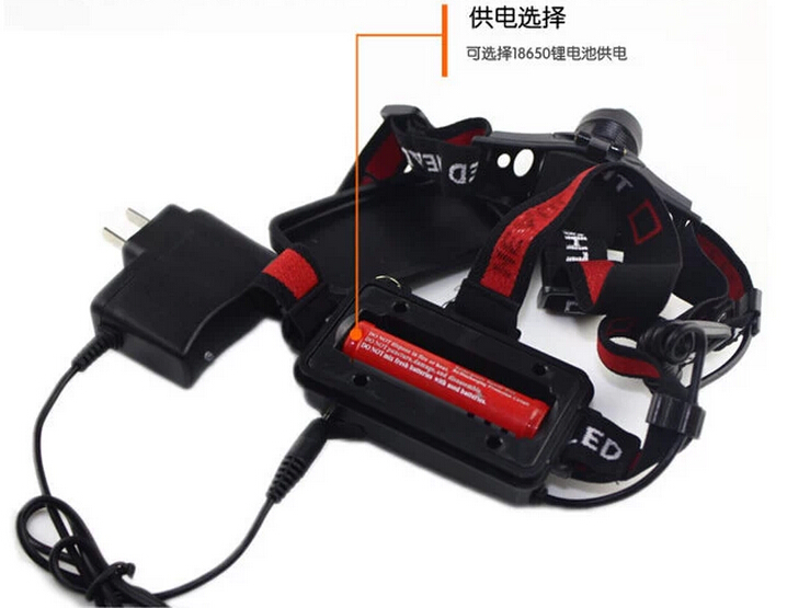 Cree Q5 headlamp 18650 Direct charge headlamp UD09008